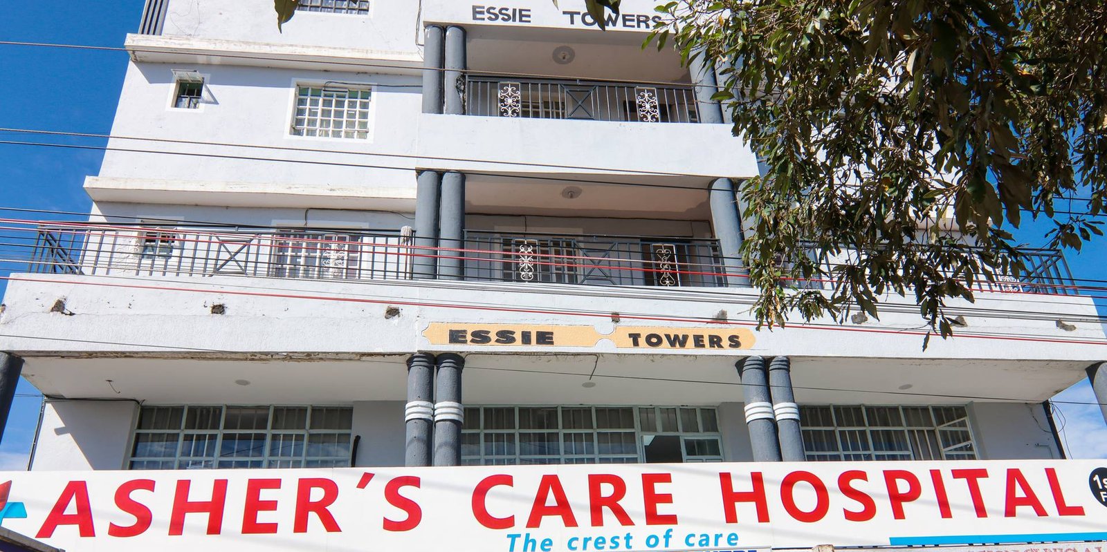 Essie Towers building in Naivasha, home of Asher's Care Hospital